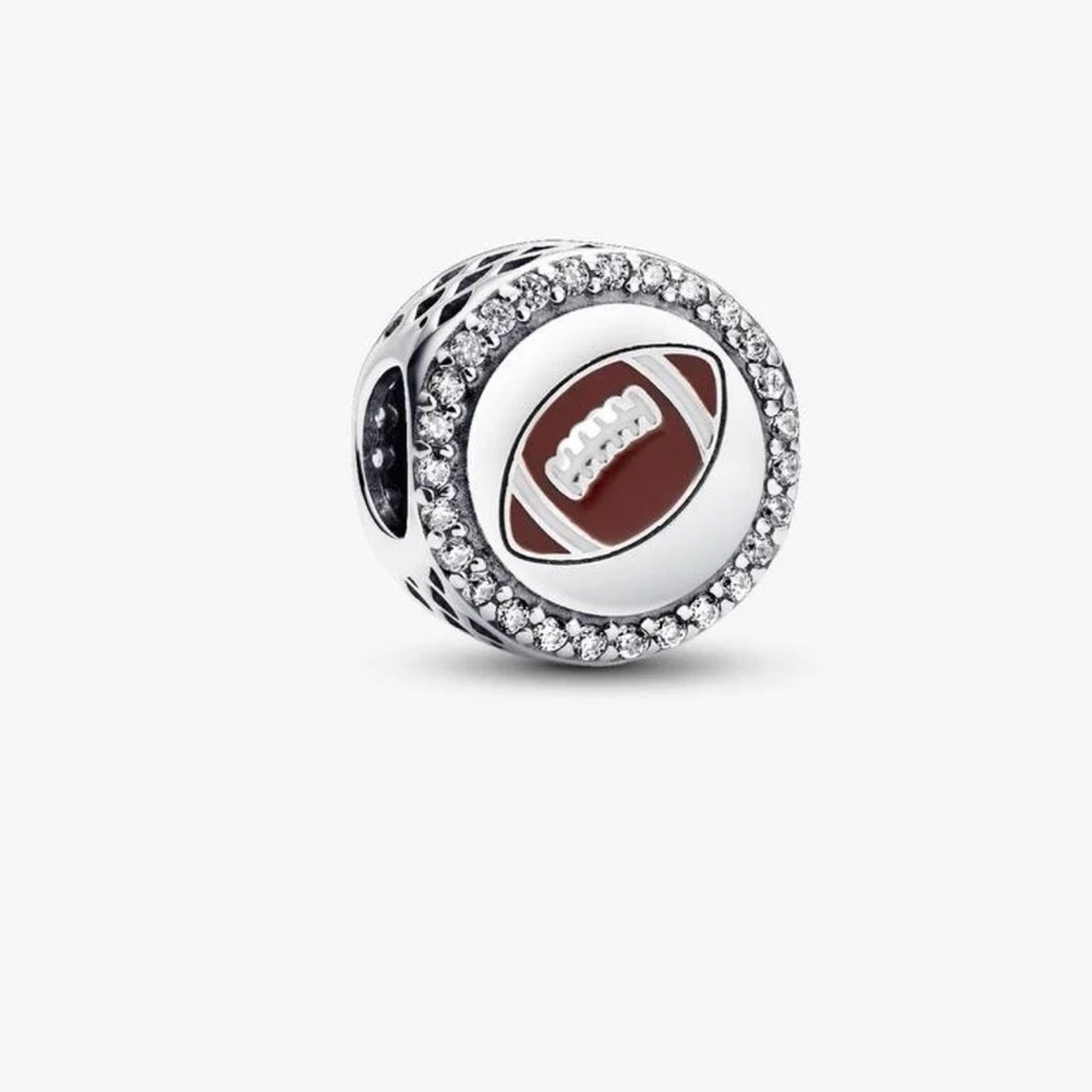 Authentic Pandora Football Engravable Charm